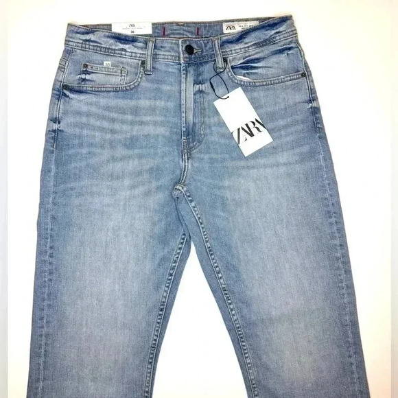 Zara Womens relaxed Slim Mid Waist Jeans Size- 4 - Picture 3 of 10